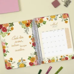 Agenda E10 semana vista horizontal Cloe rosa 2026-2027