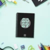 Agenda octavo día página Cool negro 2026-2027