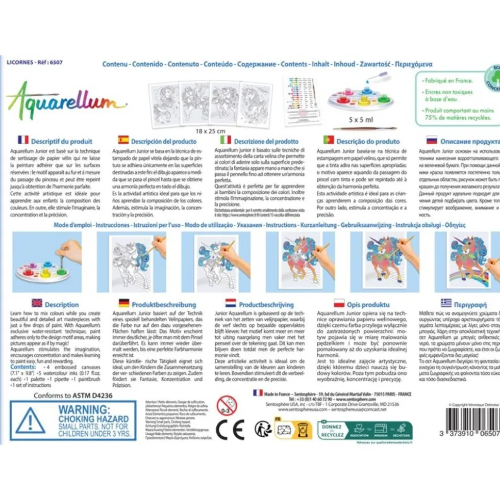 Aquarellum junior unicornios