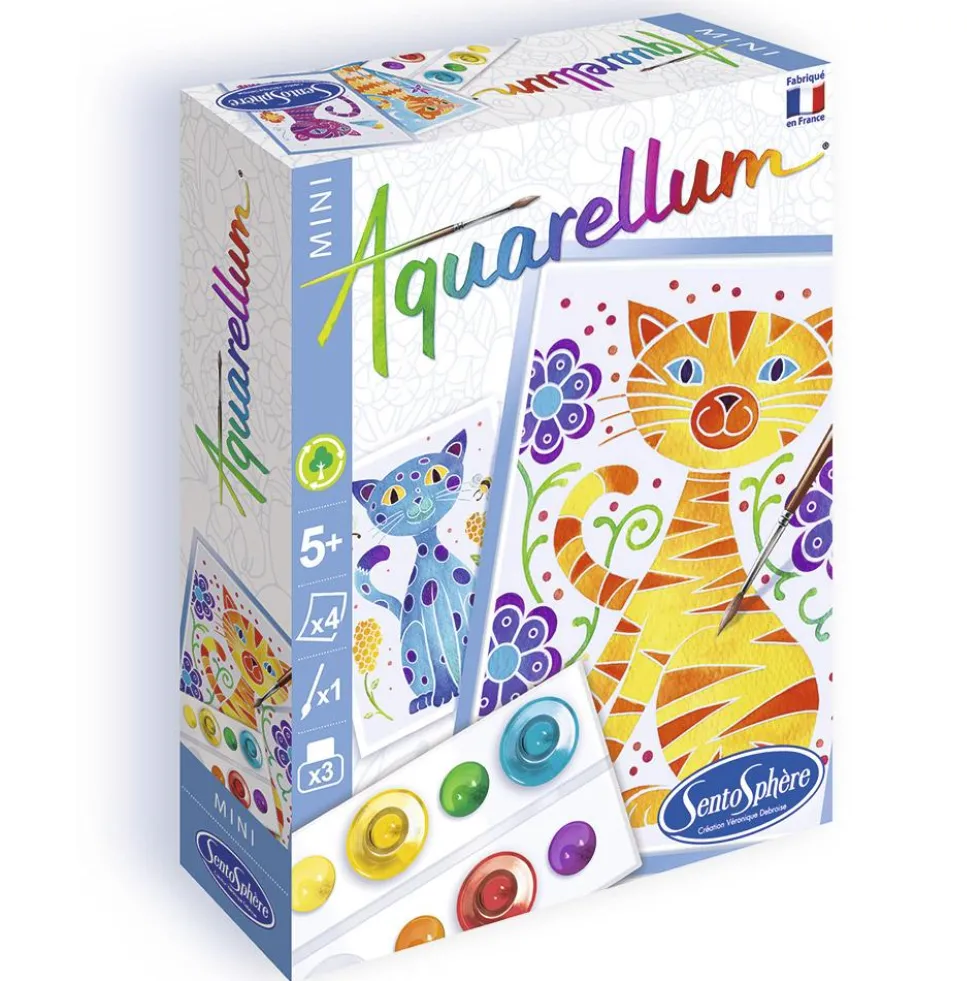 Aquarellum mini gatos