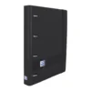 Archivador Europeanbinder A4 4 anillas 35mm. color negro con recambio de 100 hojas