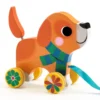 Arrastre de madera perro Lou