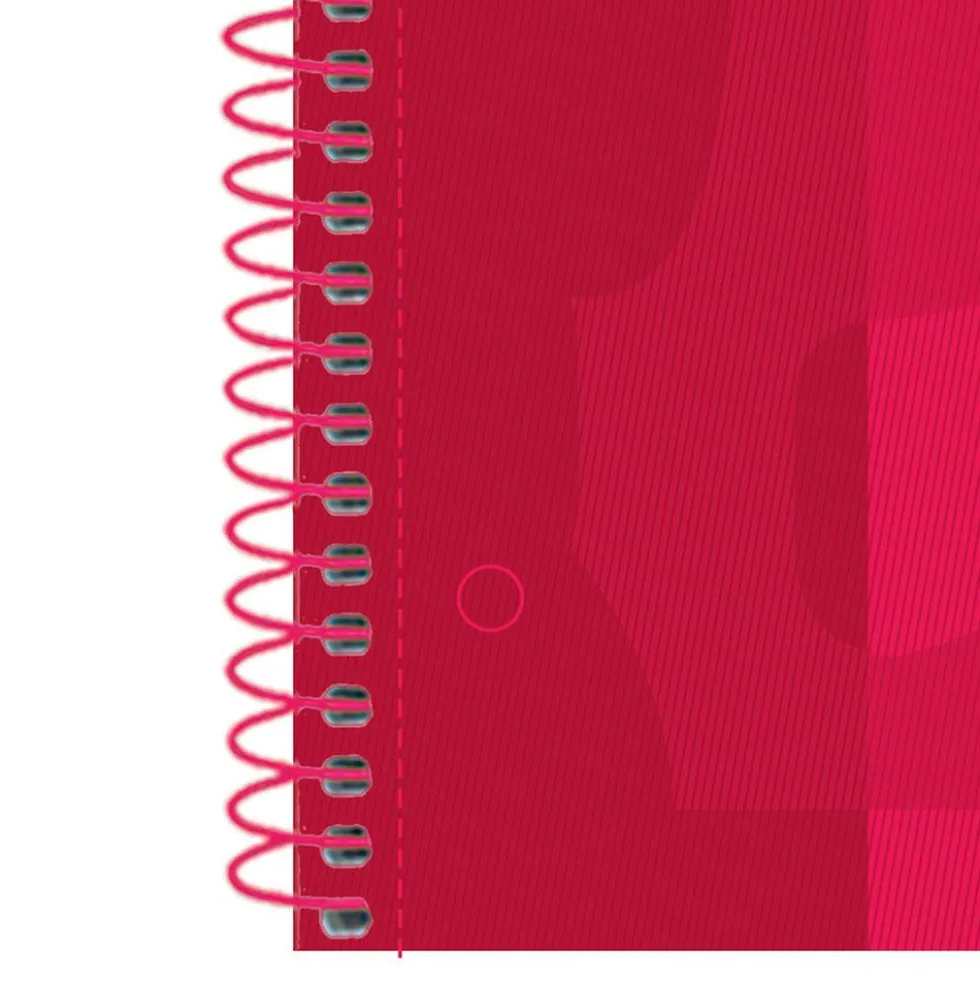Bloc A4 rojo cuadro 5mm. 80 hojas Europeanbook
