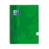Bloc A4 verde cuadro 4mm. tapa plástico 80 hojas Oxford