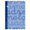 Bloc folio cuadrovía 2,5mm 80 hojas tapa extra dura azul