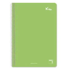 Bloc folio raya horizontal. 80 hojas tapa dura Xtra colores surtidos
