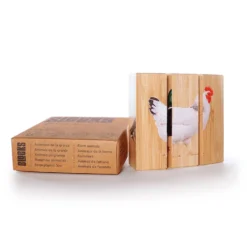 BLOCKS Puzzle rompecabezas de 3 piezas animales de granja