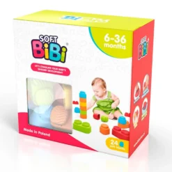 Bloques de construcción Sensory Blocks Bibi Soft 24 piezas