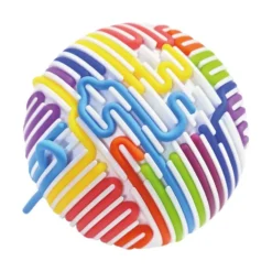 Bola sensorial 11cm con cintas silicona colores