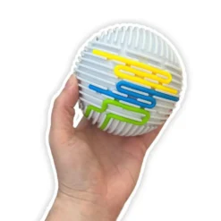 Bola sensorial 11cm con cintas silicona colores