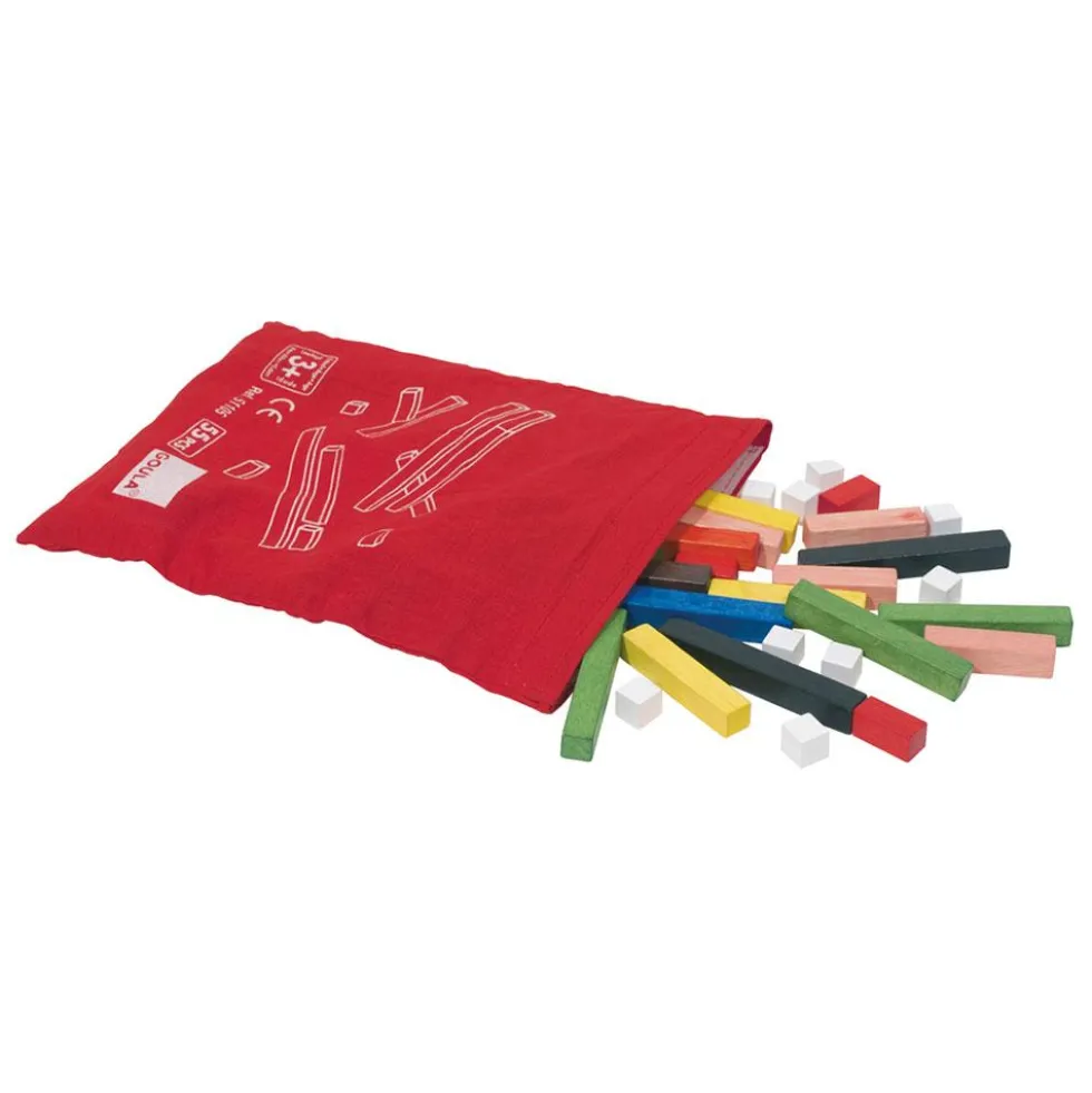 Bolsa de regletas Cuisenaire 55 unidades