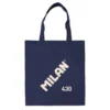 Bolsa de tela tote bag color azul marino serie 1918
