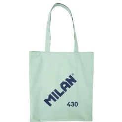 Bolsa de tela tote bag color verde serie 1918