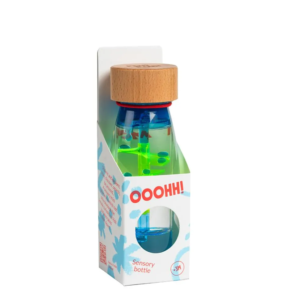 Botella sensorial move spiral blue