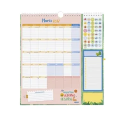 Calendario pared plus familiar 2026-2027 16 meses