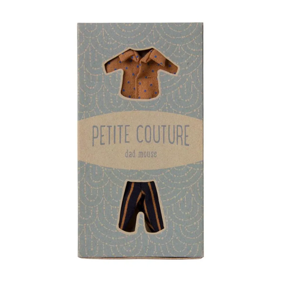 Camisa y pantalón rayas para ratoncito 15cm Maileg