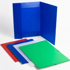 Carpeta A3 PP negro con solapas 800 micras