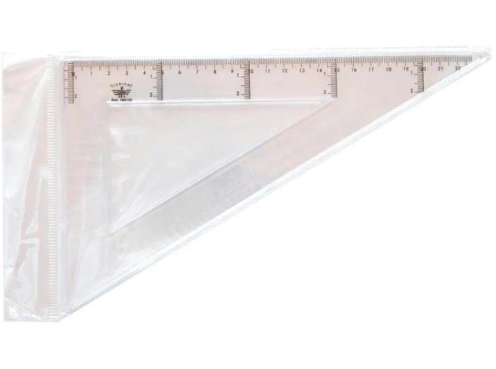 Cartabón de plástico 25cm. Junior