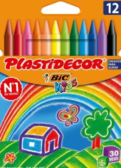 Cera Plastidecor 12 colores