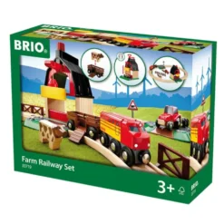 Circuito tren madera granja