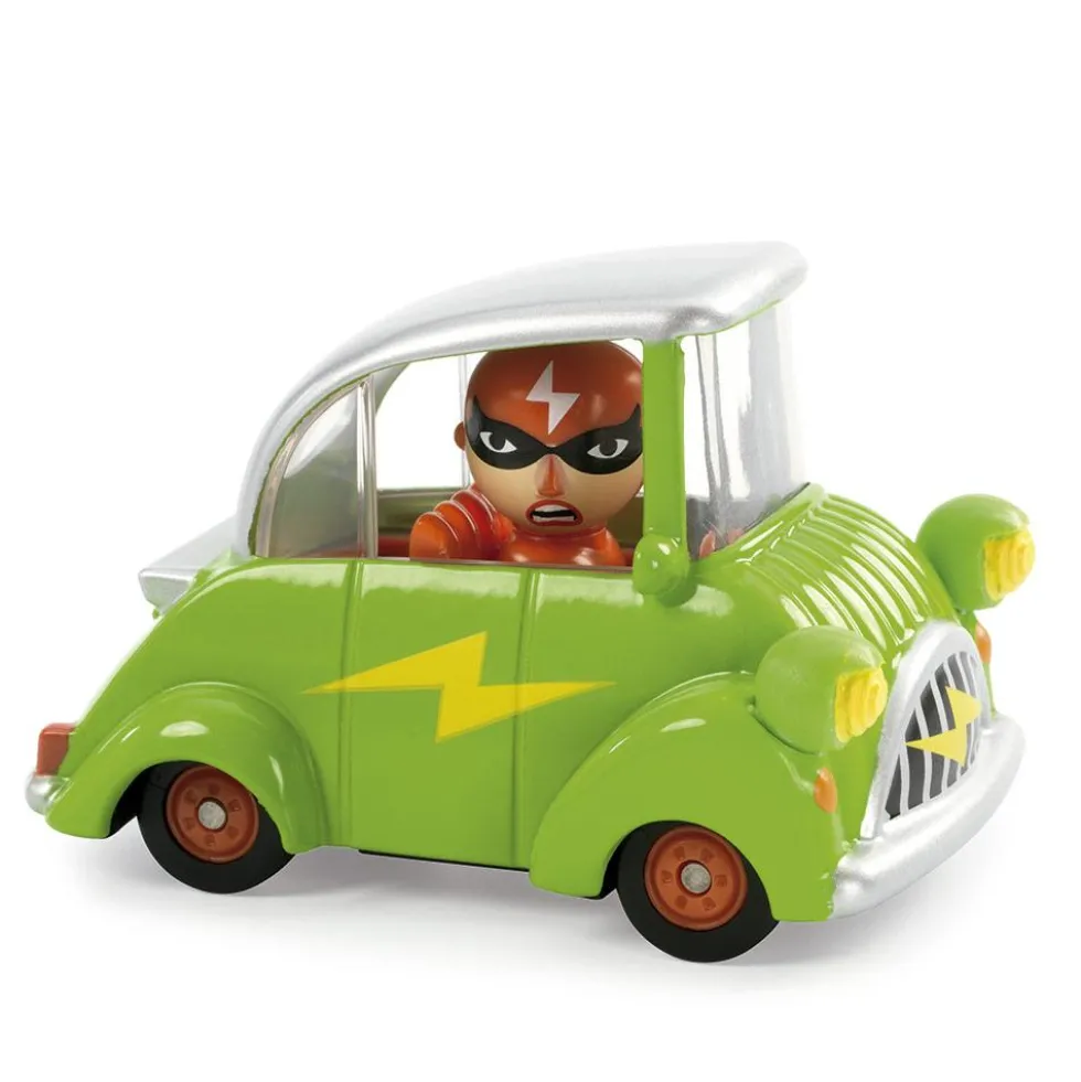 Coche metal Green Flash Crazy Motors escala 1:43