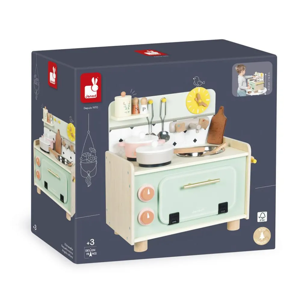 Cocina madera sobremesa 41,5x25x41,5cm