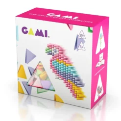 Construcción Gami Pink figuras 3D 250 piezas