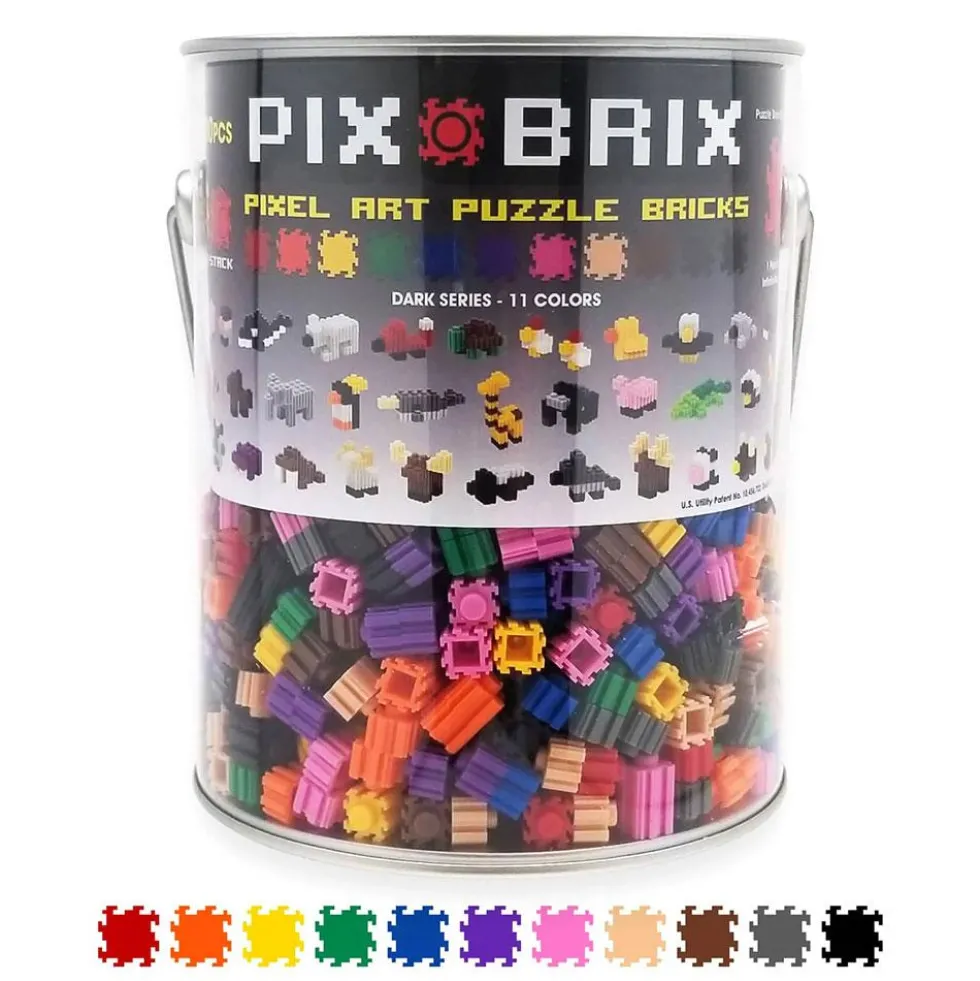 Construcción Pix Brix 1500 piezas colores oscuros