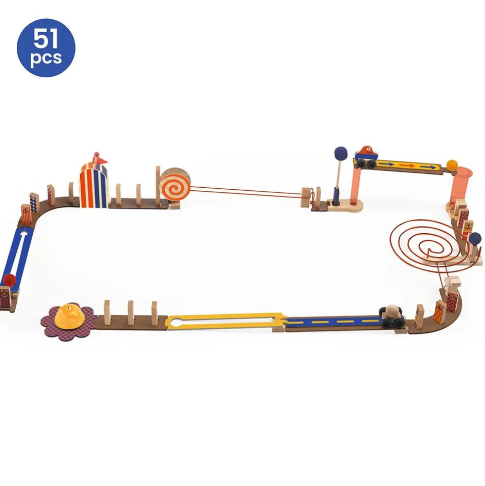Construcción Zig and Go Junior racer 51 piezas reacción en cadena