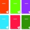 Cuaderno A4 cuadro 4mm. 48 hojas colores surtidos Flexipac