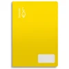 Cuaderno cuarto color amarillo pauta Montessori 3,5mm 32 hojas