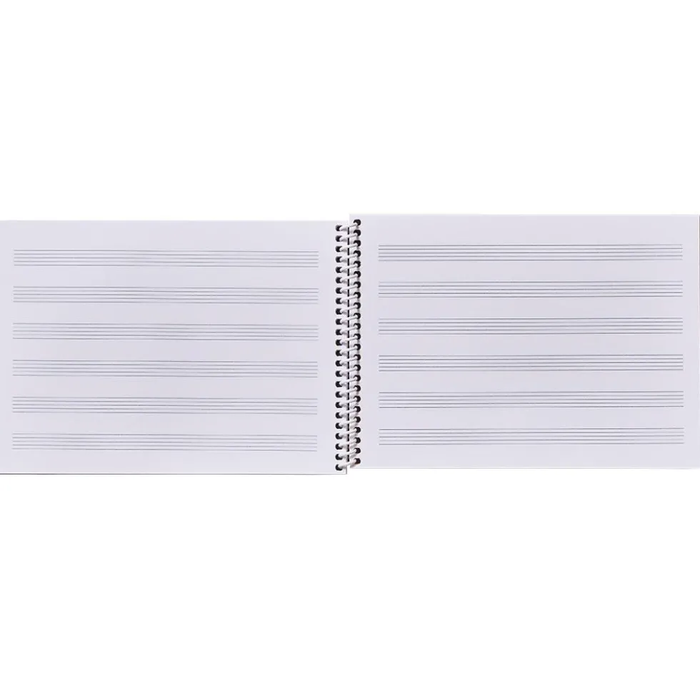 Cuaderno de música Additio Basic 6 pentagramas.