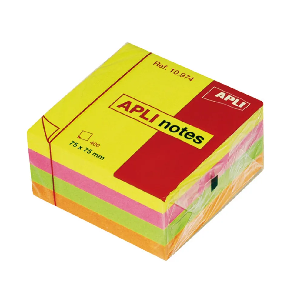 Cubo notas multicolor Apli