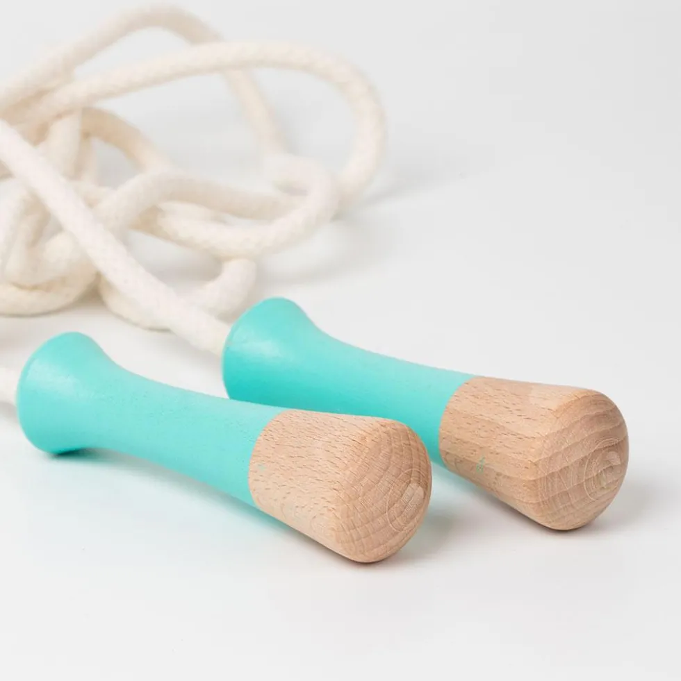 Cuerda de saltar 2m mango madera