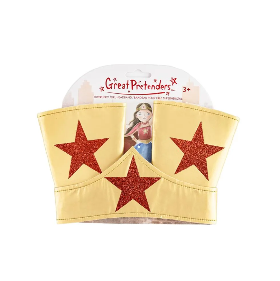 Diadema y muñequeras superheroína