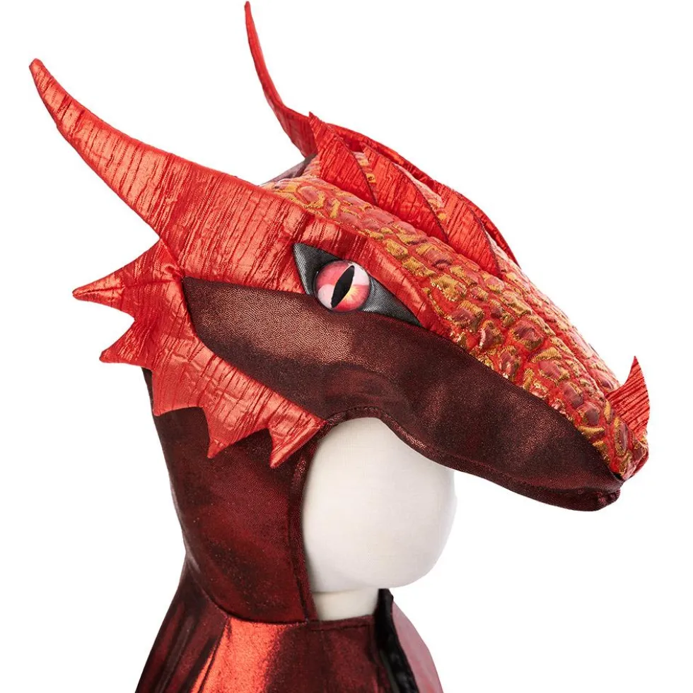 Disfraz capa dragón rojo 3-4 años