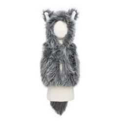 Disfraz lobo 3-4 años sudadera con capucha y guantes