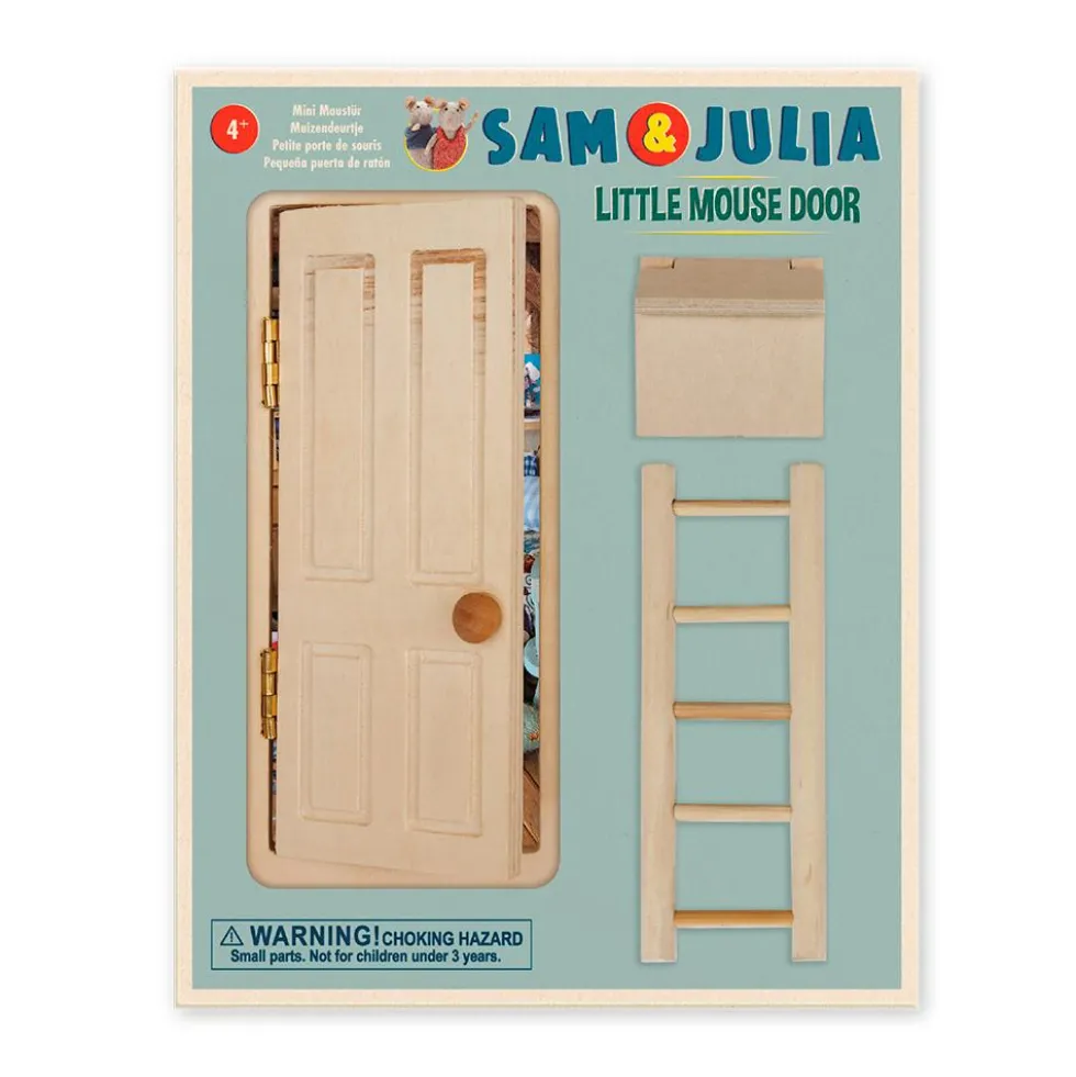 DIY puerta madera La Casa de los Ratones