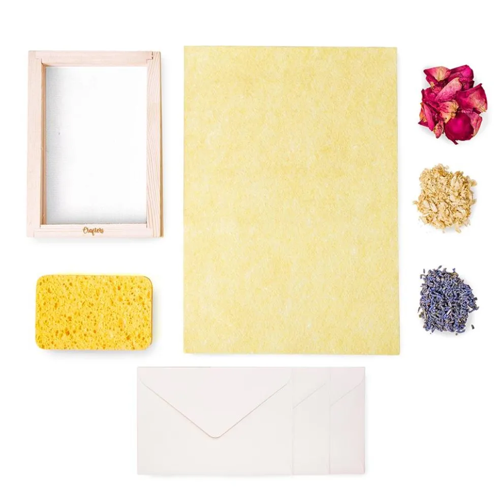 DIY Set crea papel de flores Crafters