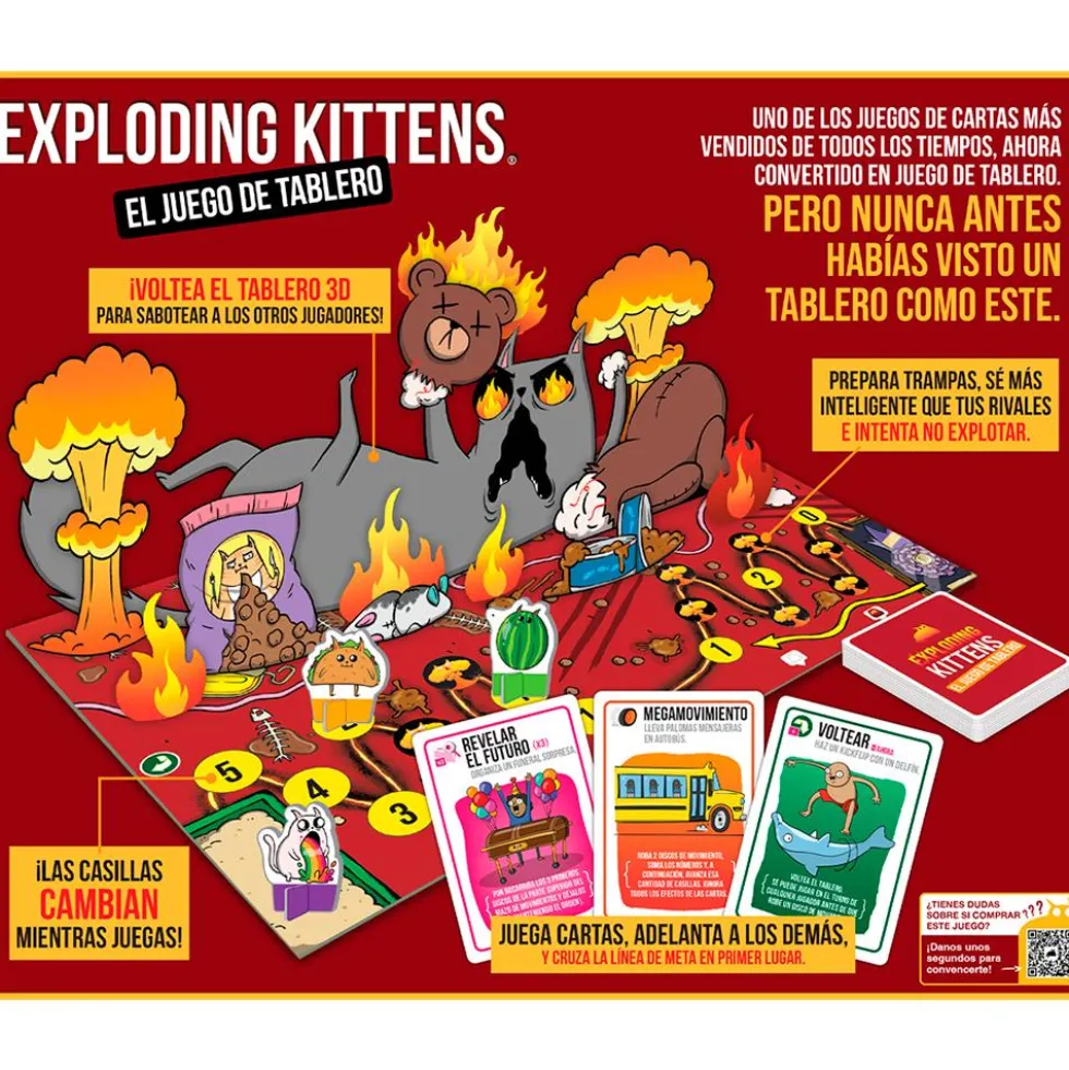 Exploding Kittens: el juego de tablero