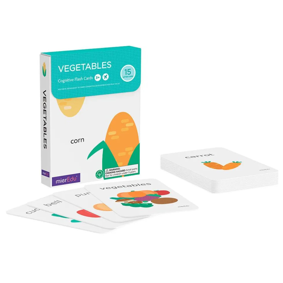 Flashcards vegetables: Tarjetas en inglés