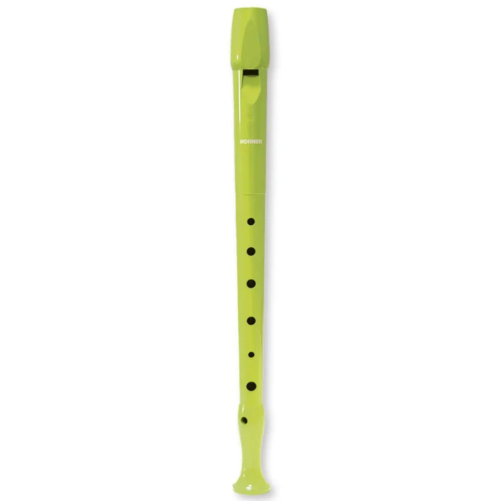 Flauta dulce Hohner verde claro