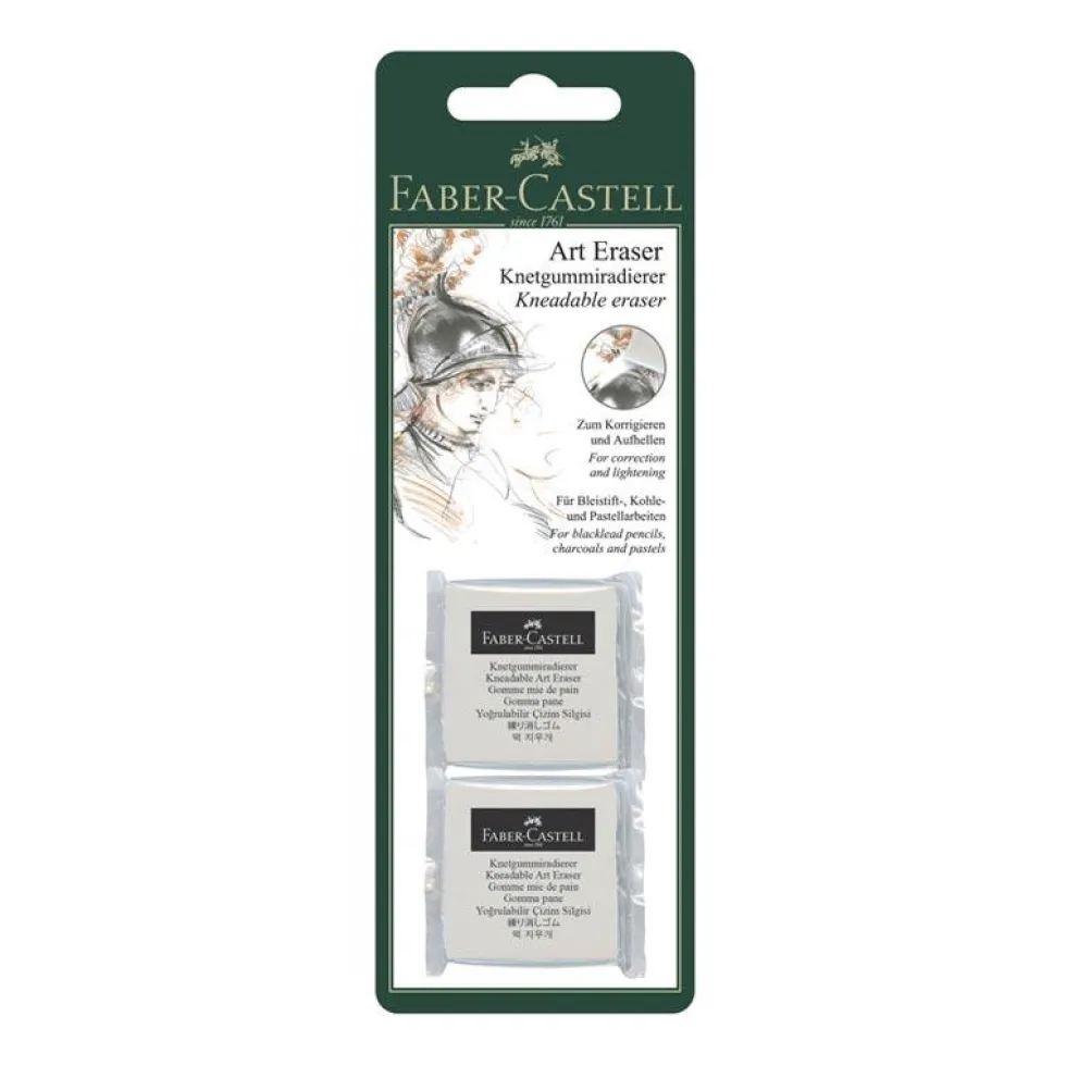 Goma de borrar moldeable 2 unidades Faber Castell
