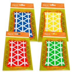 Gomets triángulos grandes bolsa unicolor