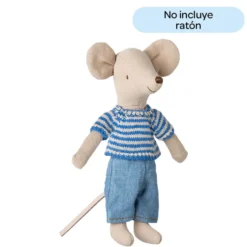 Jersey y pantalón azules para ratoncito 15cm