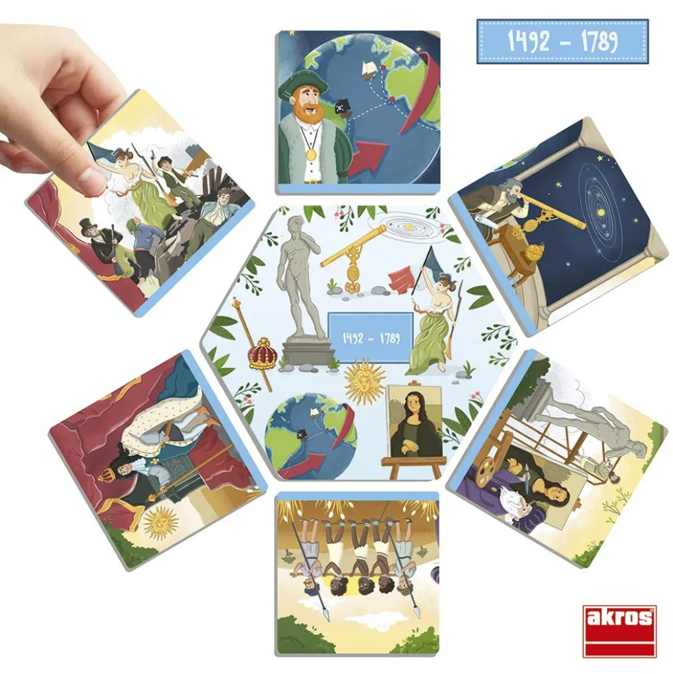Juego de asociación Descubre la historia de la humanidad