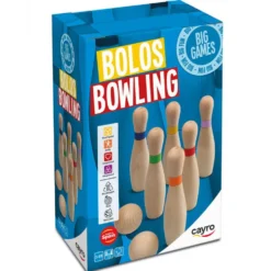 Juego de bolos madera. Cayro