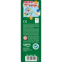 Juego de canicas en caja metal