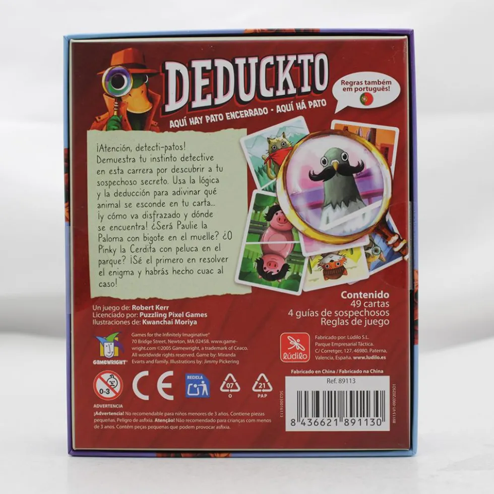 Juego de cartas Deduckto