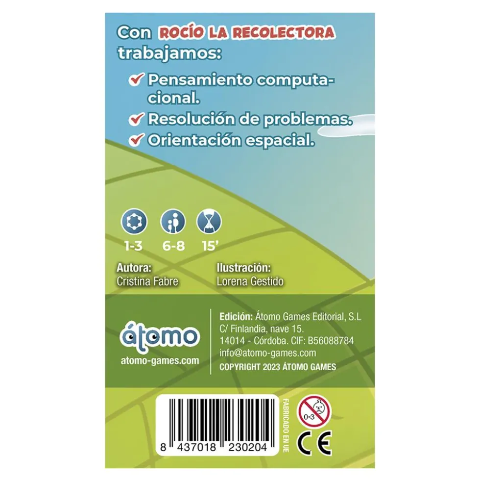 Juego de cartas Rocío la recolectora Club A